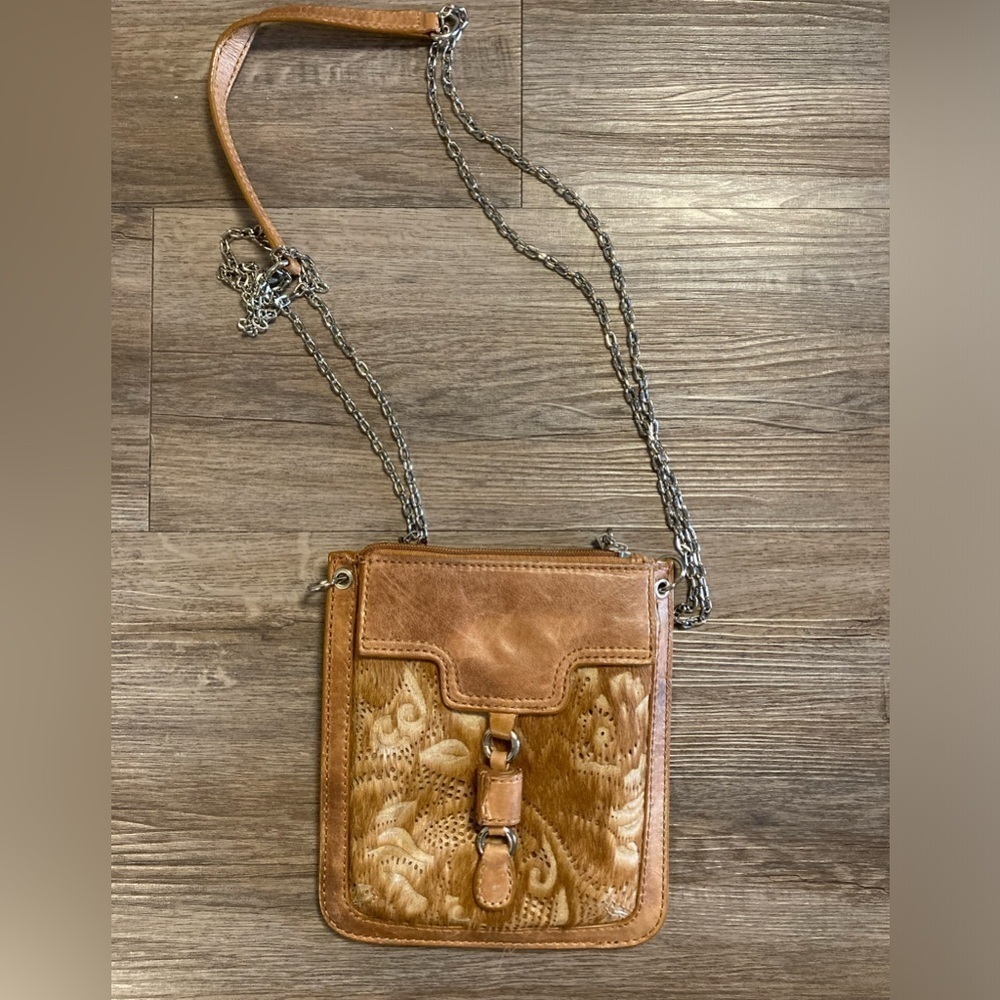 Vintage Barneys New York Purse Faux Fur Leather Chain Strap - Picture 2 of 11